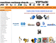Tablet Screenshot of maschinen-werkzeug-shop.de